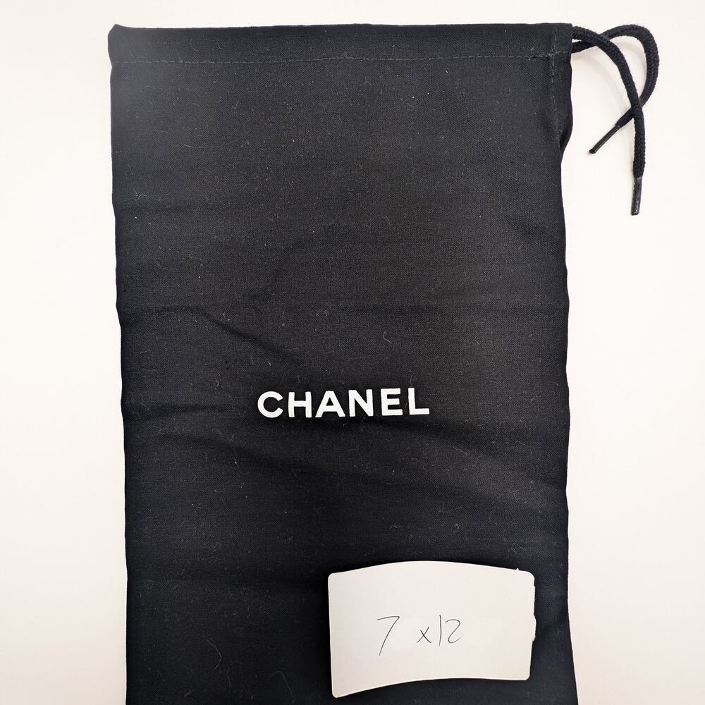 Authentic Black Chanel Dust Bag – 7"Wx12"H for Handbags, Wallets & Accessories
